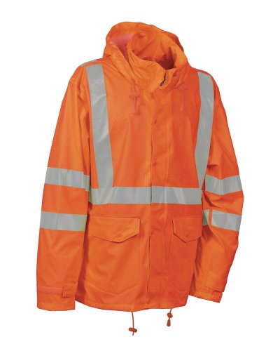 Veste de travail jaune haute visibilité imperméable Merida
