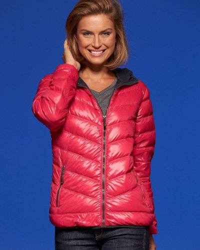 Veste matelassée femme noire/grise S, 100% polyamide léger