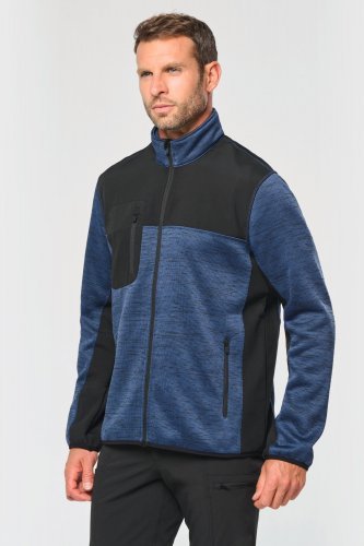 Veste recyclée en polytricot homme