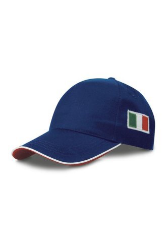Flag cap 5 pannelli 65/35% pol/cot black