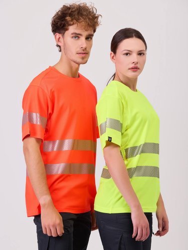 T-shirt à manches courtes haute visibilité