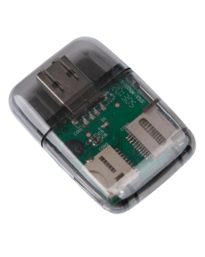 Axer Kartenlesegerät USB 3.0, kompakter Multi-Card-Reader