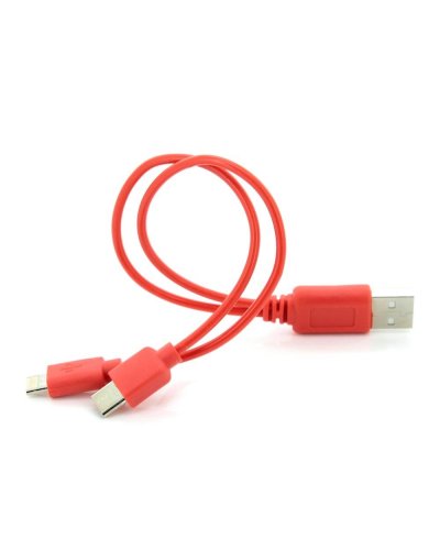 Ladekabel Duo RICARICO® 23 cm USB-C/MicroUSB/Lightning PVC 12g