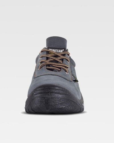 Zapato de seguridad S1P SRC de gamuza perforada gris