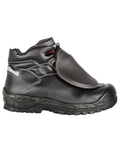 Zapatos de seguridad Armor negros S1P, cuero repelente al agua EN20345