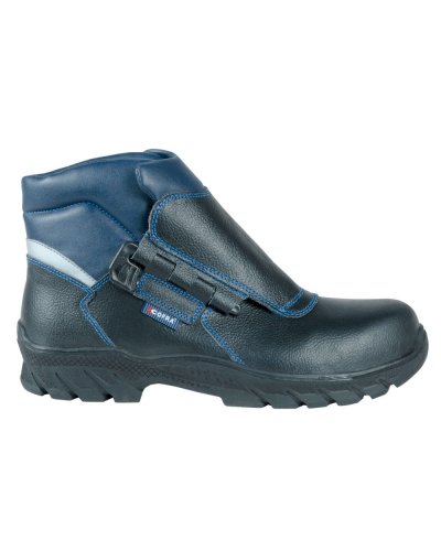 Zapatos de seguridad Base Sciliar S1P negros, de cuero, suela HRO