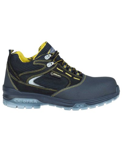 Zapatos de seguridad Botticelli S3 Gore-Tex de cuero gamuzado negro