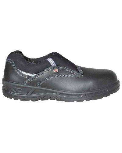 Zapatos de seguridad Brenda Black S2 SRC en cuero negro hidrorrepelent