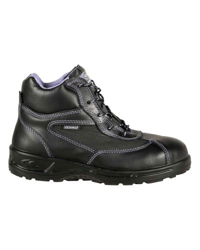 Zapatos de seguridad Brigitte S3 SRC negros de cuero repelente al agua