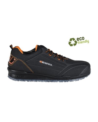 Zapatos de seguridad Cofra Grecan S3 de cuero negro transpirable