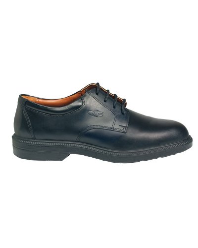 Zapatos de seguridad Coulomb S2 de cuero flor negro ultraligeros