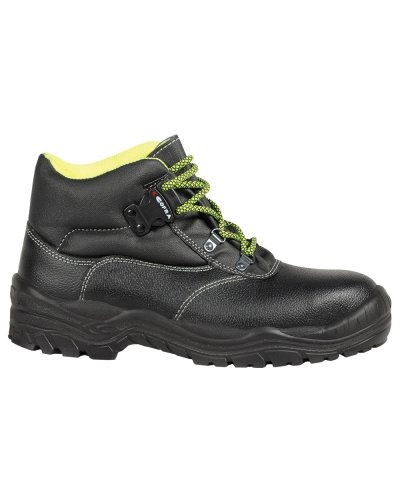 Zapatos de seguridad Lhasa S3 SRC negros, cuero repelente al agua