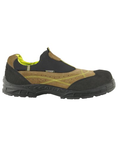 Zapatos de seguridad Miami Mud S1P en cuero gamuzado negro