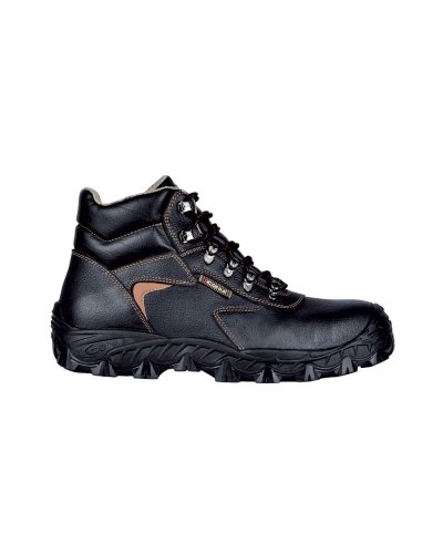 Zapatos de seguridad New Atlantic S3 piel negra puntera de vidrio