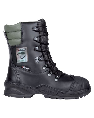 Zapatos de seguridad Power de cuero, protección contra motosierra