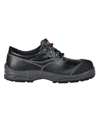 Zapatos de seguridad Rostock Black S3 SRC piel hidrorrepelente