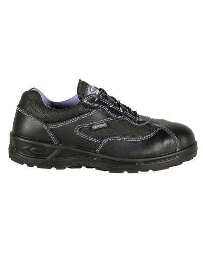 Zapatos de seguridad S3 SRC Sophie Black en Cuero Hidrorepelente