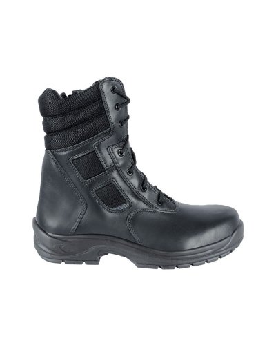 Zapatos de seguridad S3 Veterano Italianos de Cuero Negro de Cofra