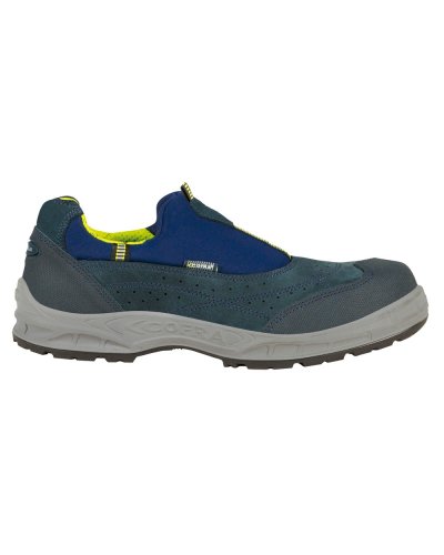 Zapatos de seguridad Setubal S1P de cuero de gamuza negro Metal Fre