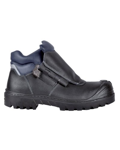 Zapatos de seguridad Solder Bis UK S3 HRO SRC piel negra