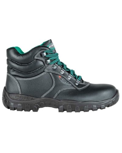 Zapatos de trabajo Mercurio S3 SRC negros de cuero hidrorrepelente