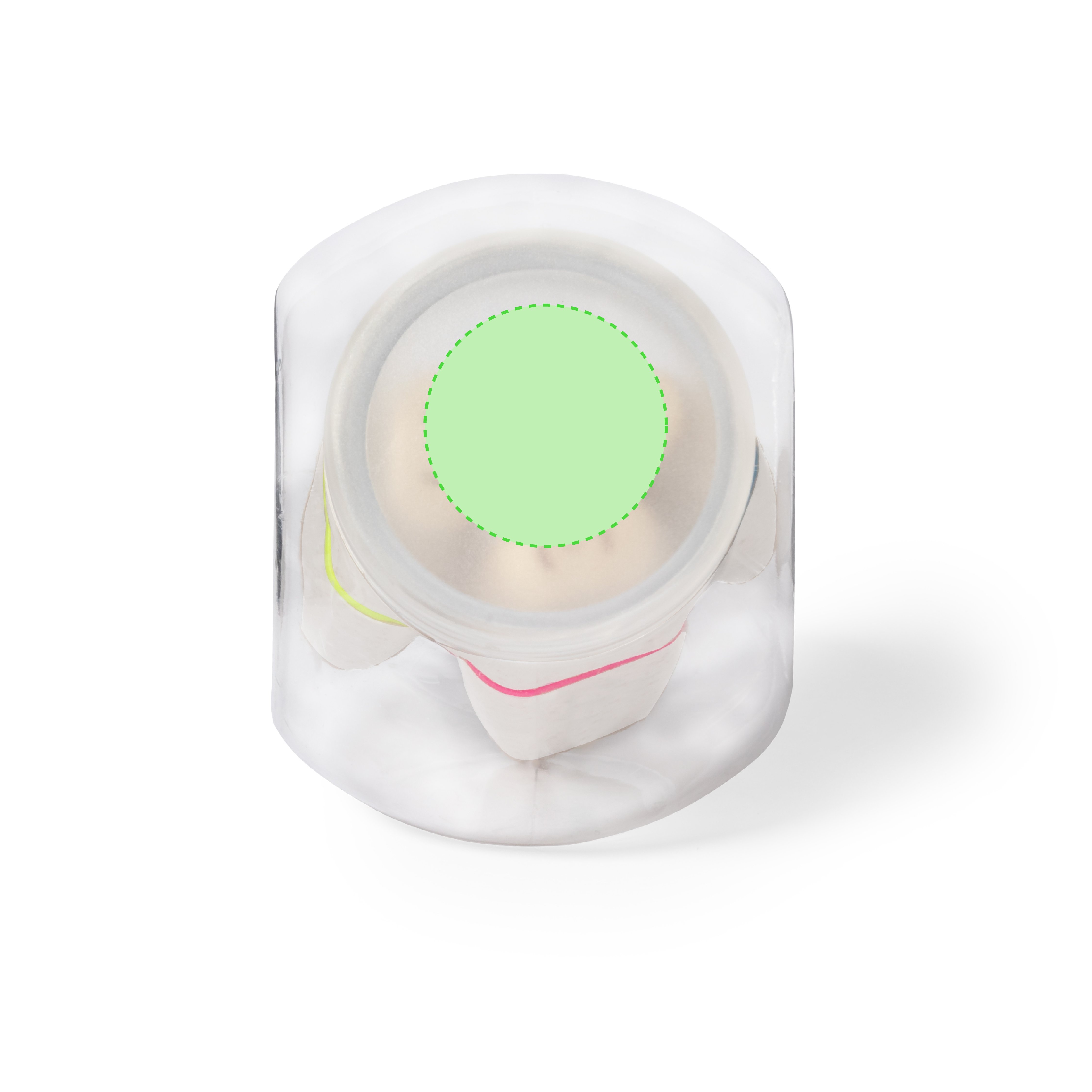 Nel tappo: 30 x 30 mm