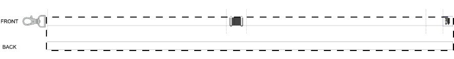 Fronte: 973 mm x 20 mm