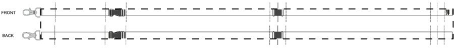 Fronte: W:1173 mm x H:20 mm x D:0 mm