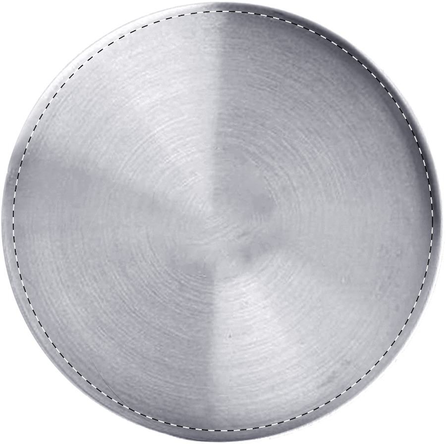 Parte superiore: 25 mm