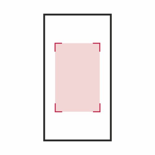 Fronte: 350 x 450 mm