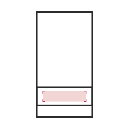 Fronte: 80 x 360 mm