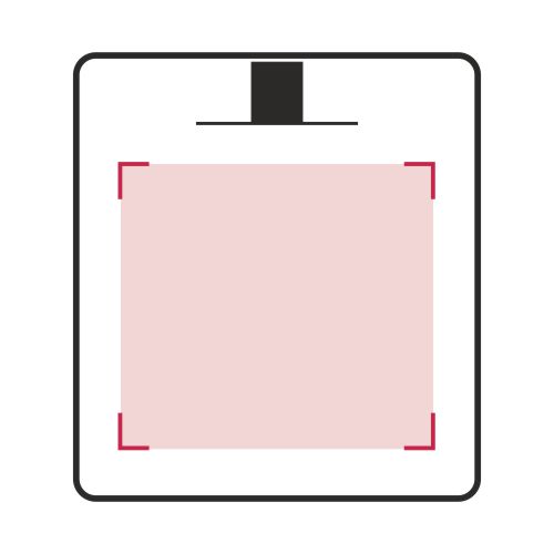 Fronte: 100 x 100 mm
