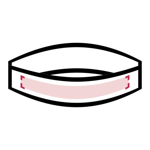 Fronte: 150 x 15 mm