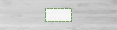 Parte frontale: 60mm x 30mm
