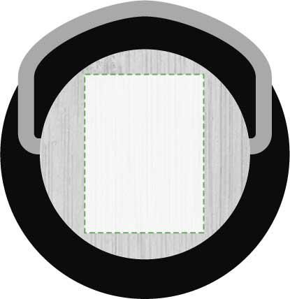 Sul coperchio: 30mm x 40mm
