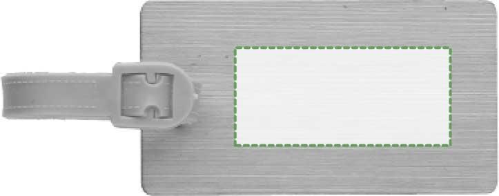 Parte posteriore: 60 x 25 mm