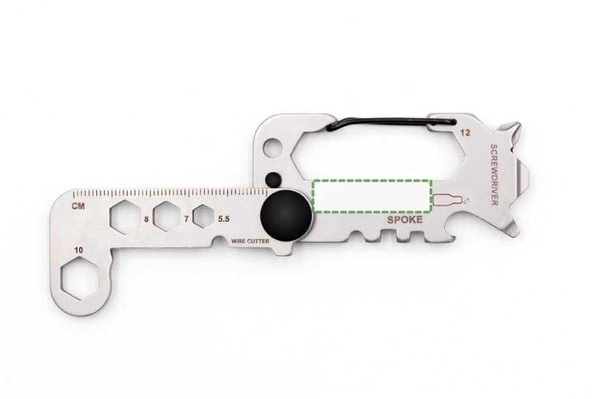 Parte frontale: 30mm x 8mm