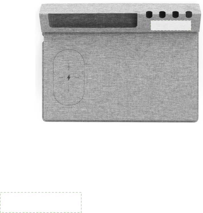 Parte superiore: 100mm x 25mm