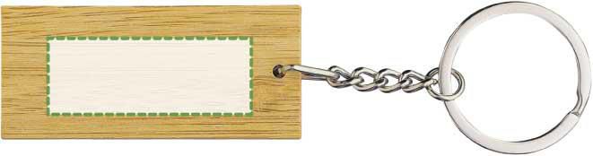 Portachiave fronte: 40mm x 15mm