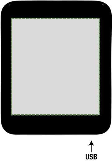 Parte frontale: 50mm x 55mm