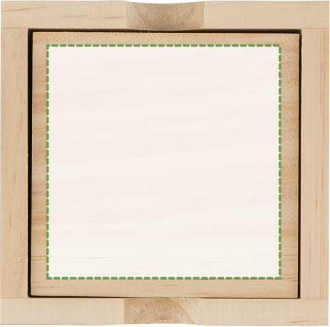 Sul coperchio: 60mm x 60mm