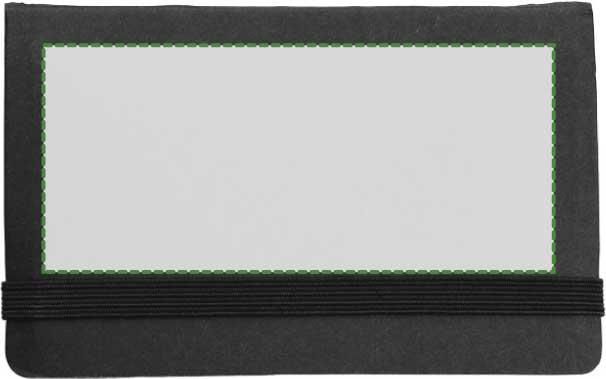 Parte frontale: 90mm x 40mm