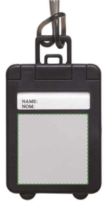 Parte frontale: 40mm x 40mm