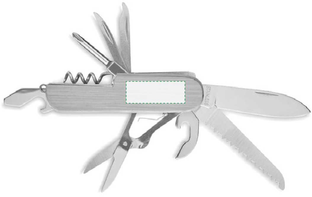 Parte frontale: 35mm x 13mm