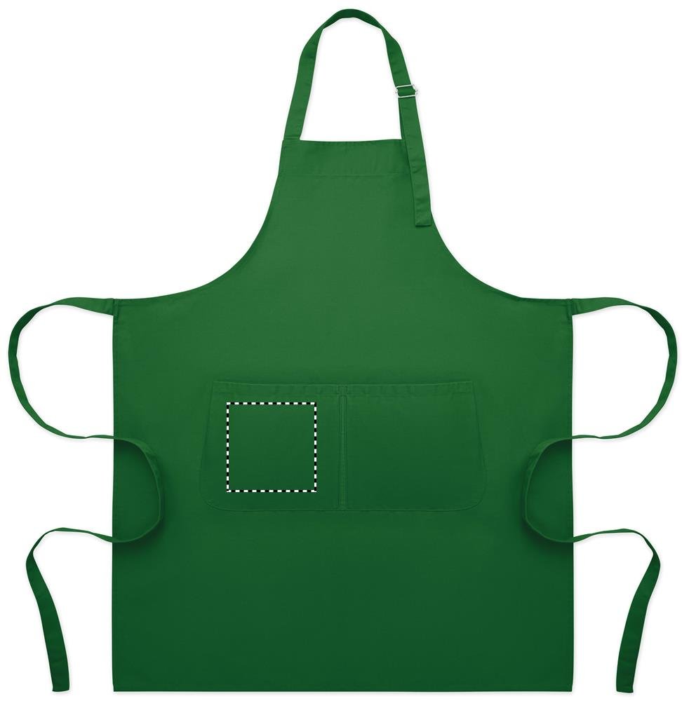 Tasca anteriore destra: 140 x 140 mm