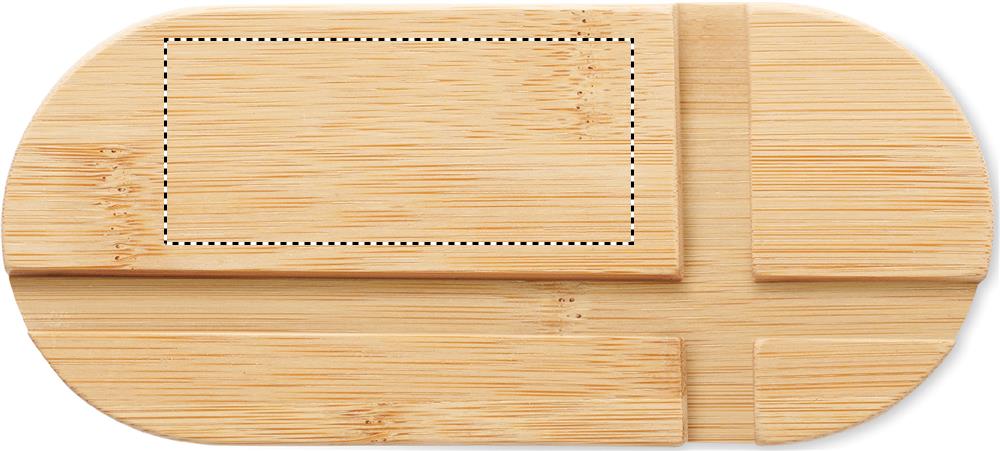 zona superiore fronte: 80x35 mm