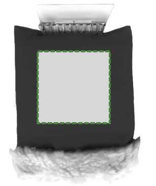 Parte centrale: 100mm x 100mm