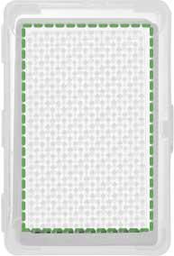 Parte posteriore: 50mm x 80mm