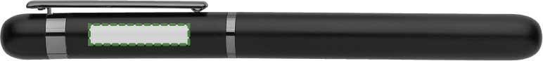 Vicino al clip, scrittura mancina: 25mm x 5mm