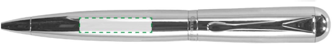 Vicino al clip, scrittura mancina: 30mm x 6mm
